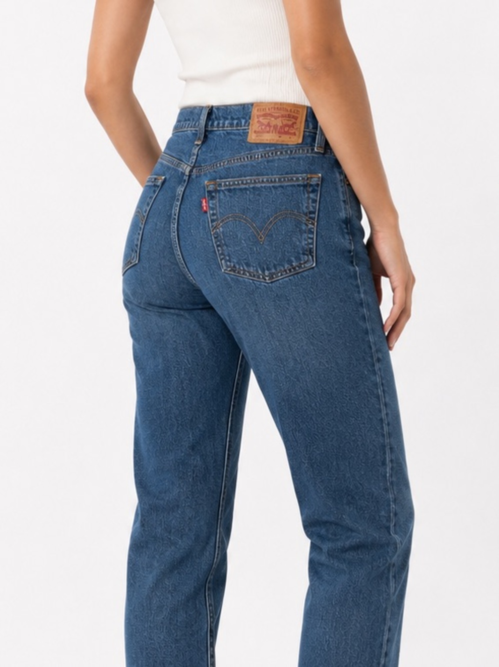 Classic Levi’s Blue Straight-Leg Jeans